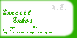 marcell bakos business card